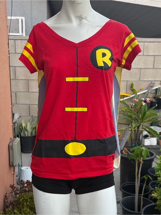 DC Comics Tops - DC Comics Robin Costume Tee in Red and Yellow